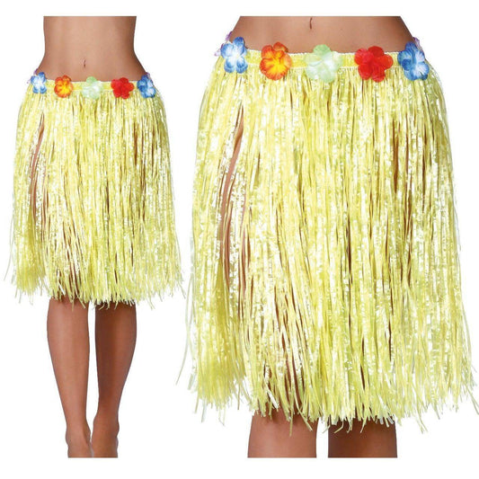 Gonna Hawaiana Gialla Corta