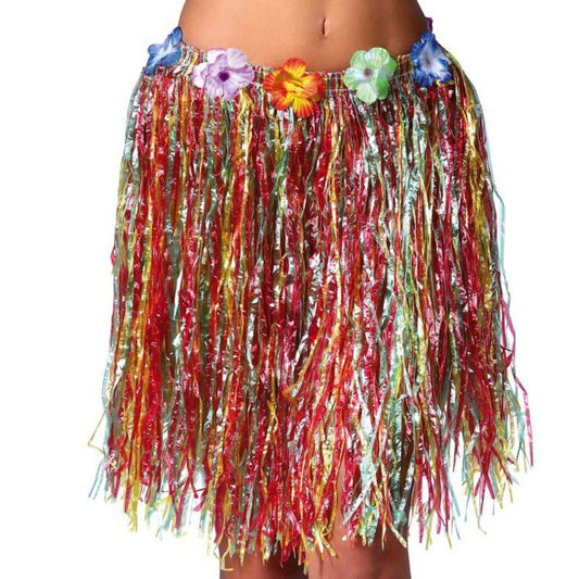 Gonna Hawaiana Multicolore Corta