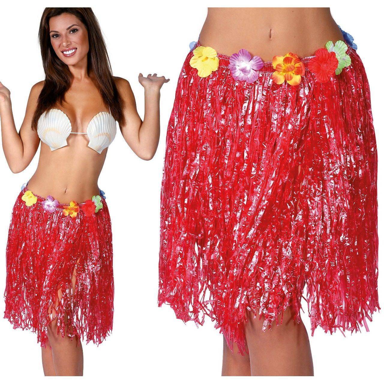 Gonna Hawaiana Rossa corta