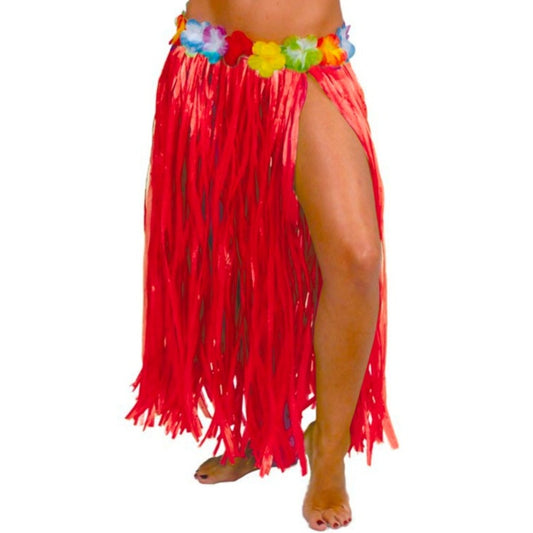 Gonna Hawaiana Rossa Lunga