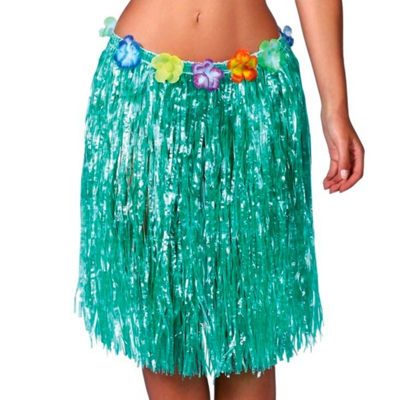Gonna Hawaiana Verde Corta