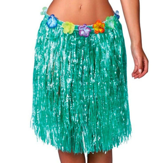 Gonna Hawaiana Verde Corta