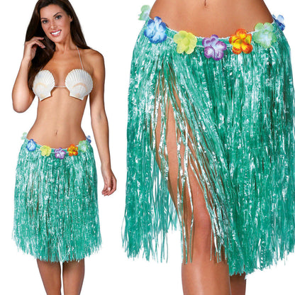 Gonna Hawaiana Verde Corta