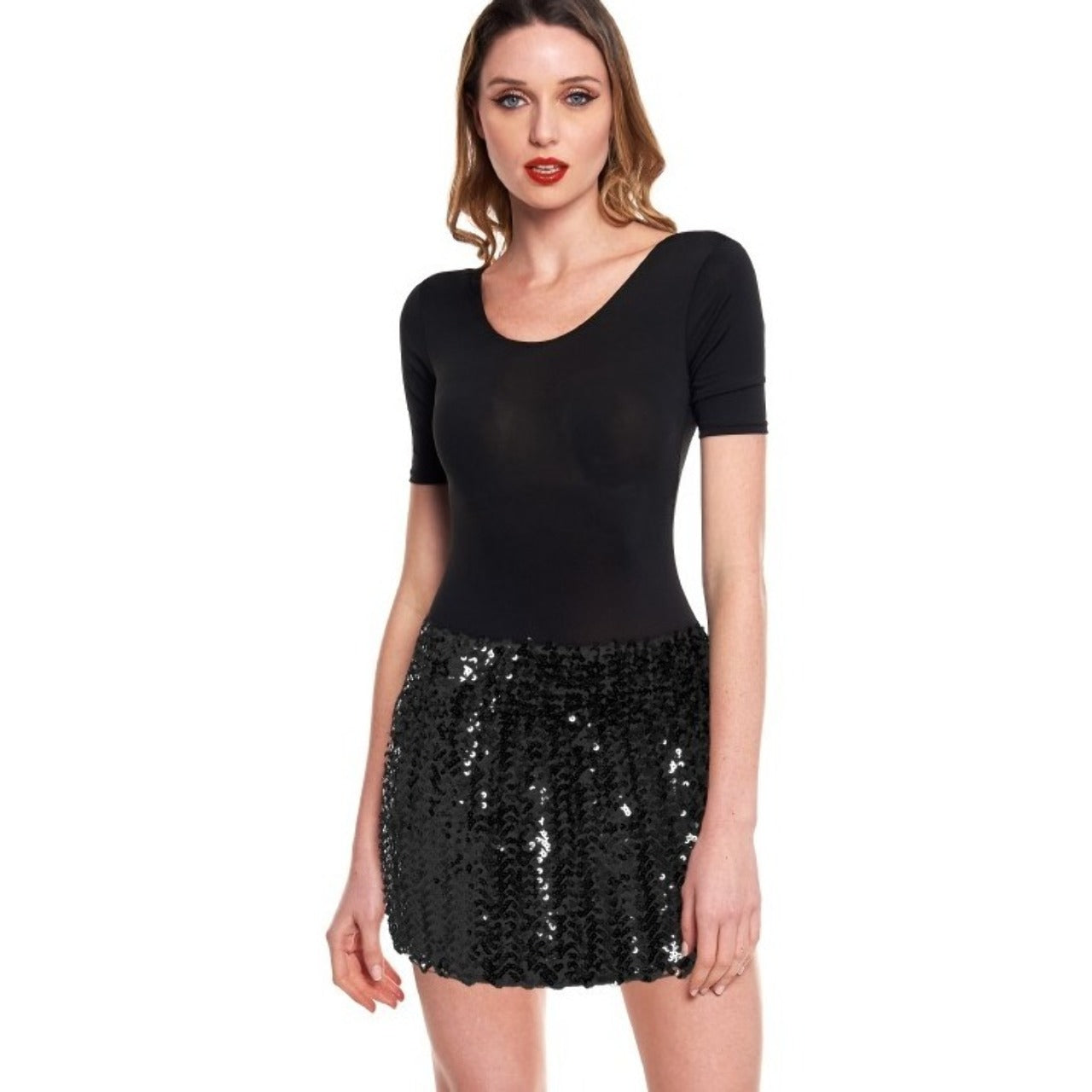 Gonna Nera Paillettes