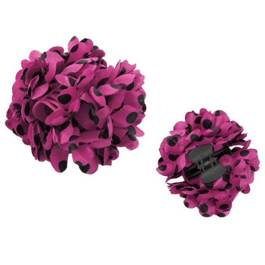 Fiore fucsia con pois neri da Sivigliana