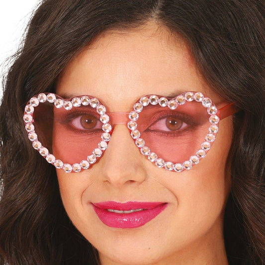 Occhiali a Cuore Glitter