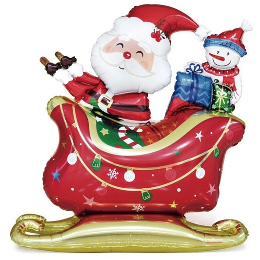 Palloncino Slitta di Babbo Natale in Foil