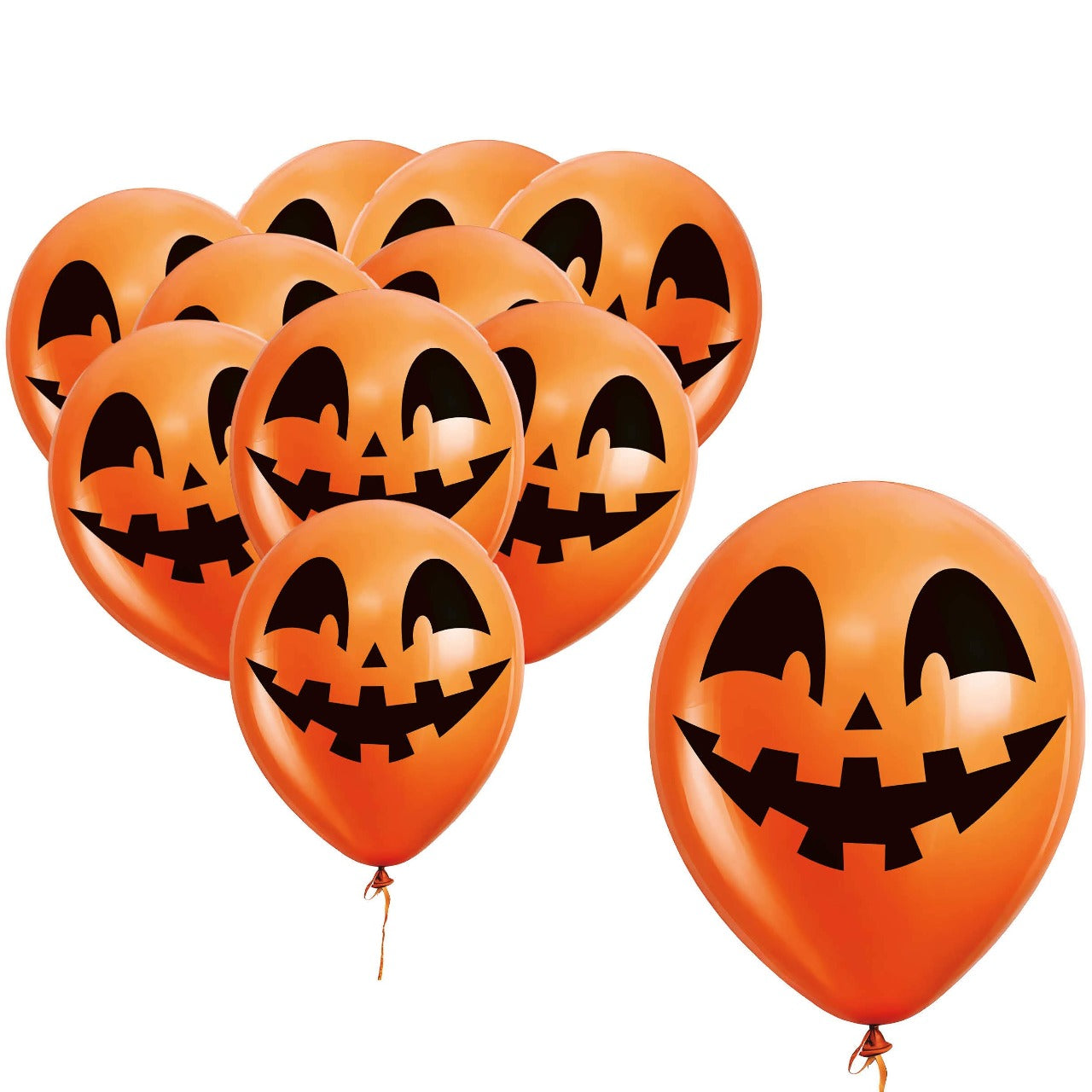 Palloncini Zucca Arancione Spaventosi 