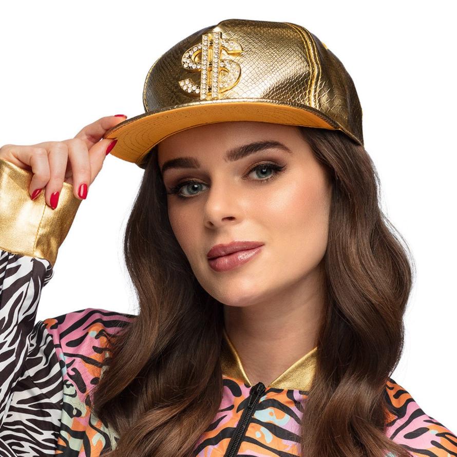 Cappello dorato dollaro