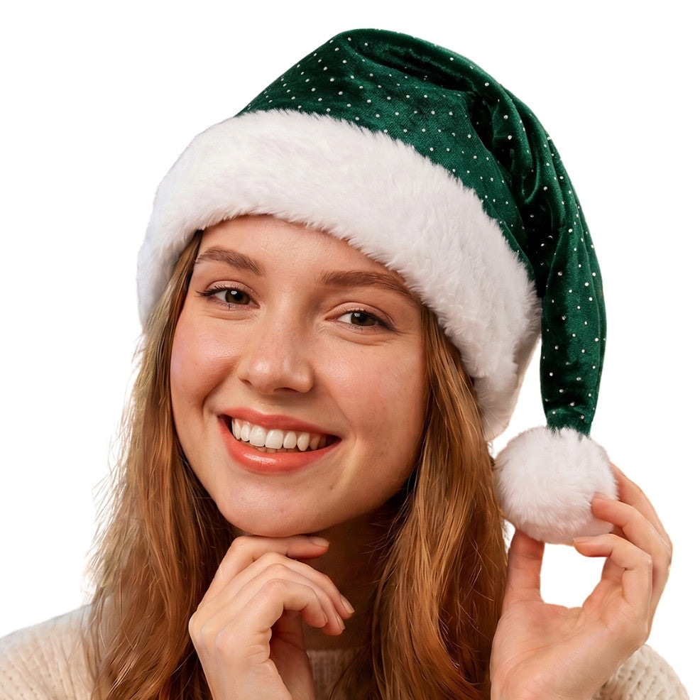 Cappello di Natale Verde Brillante