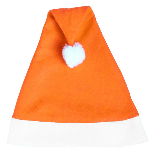 Cappello da Babbo Natale arancione