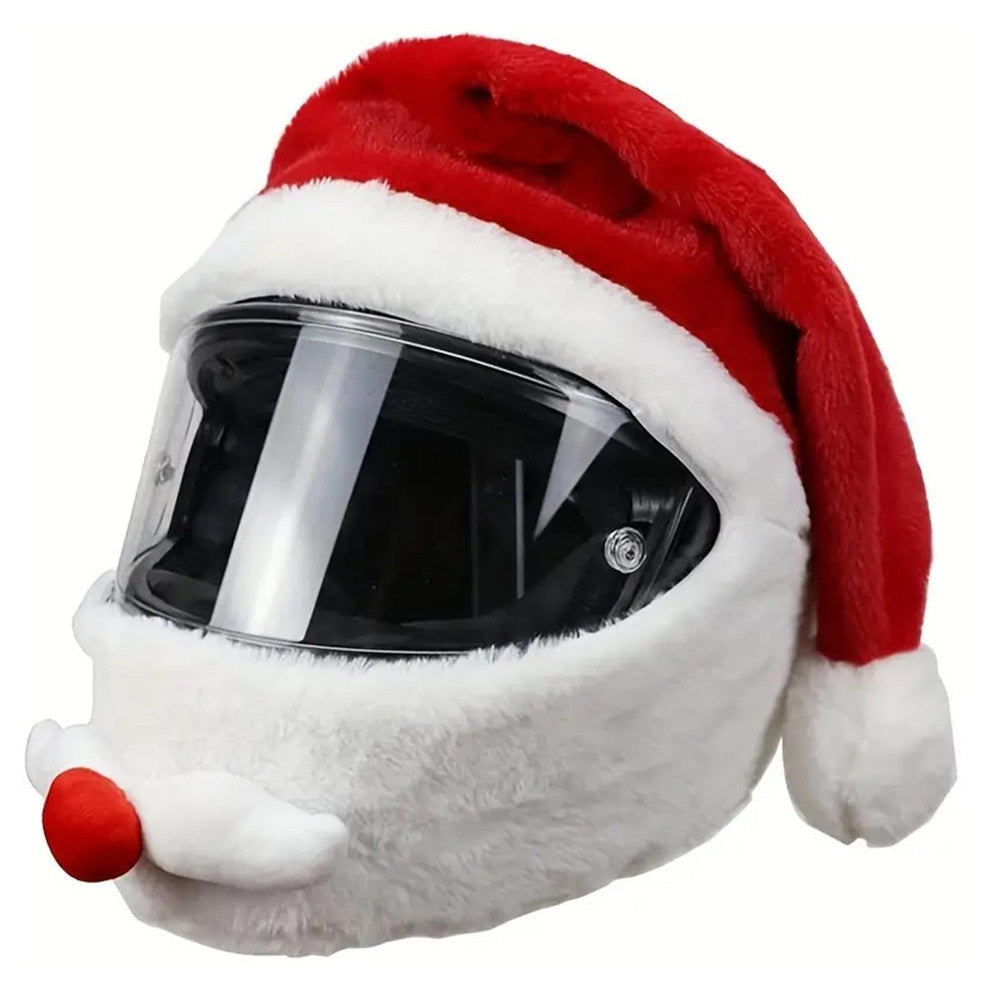 Cappello di Babbo Natale Rosso per Casco