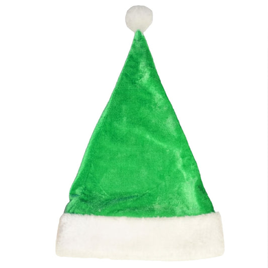 Cappello da Babbo Natale in velluto Verde