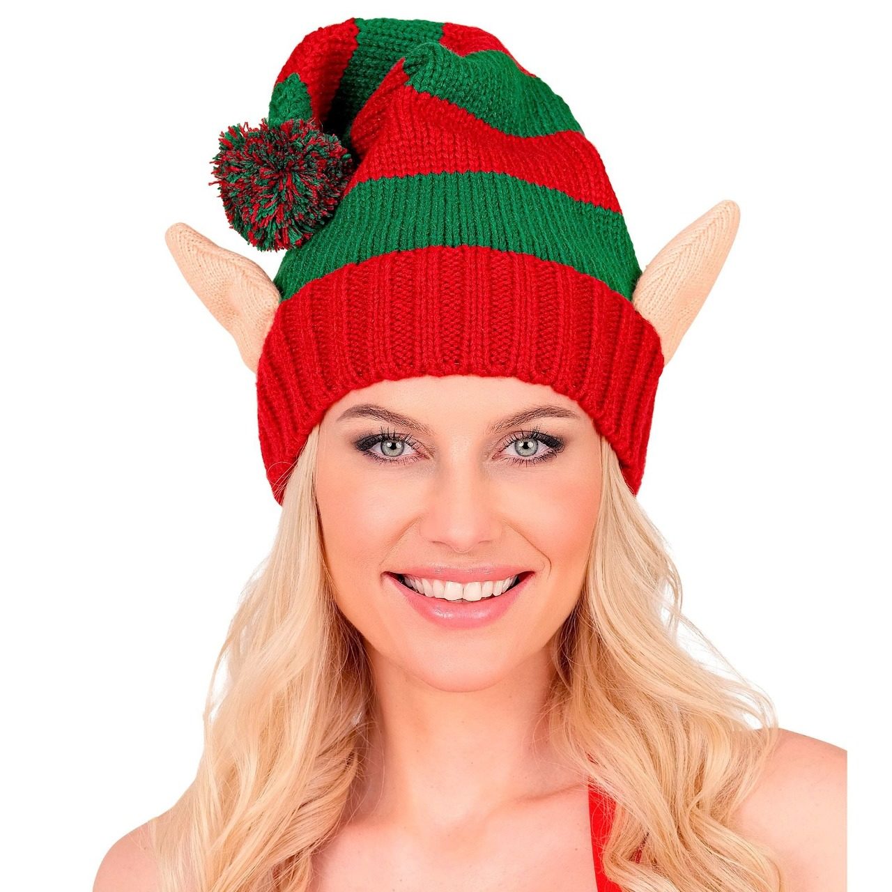 Cappello a Maglia da Elfo con Orecchie
