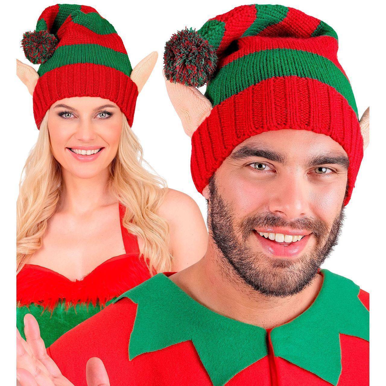 Cappello a Maglia da Elfo con Orecchie