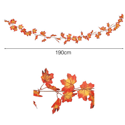 Ghirlanda di Foglie Arancioni Autunno