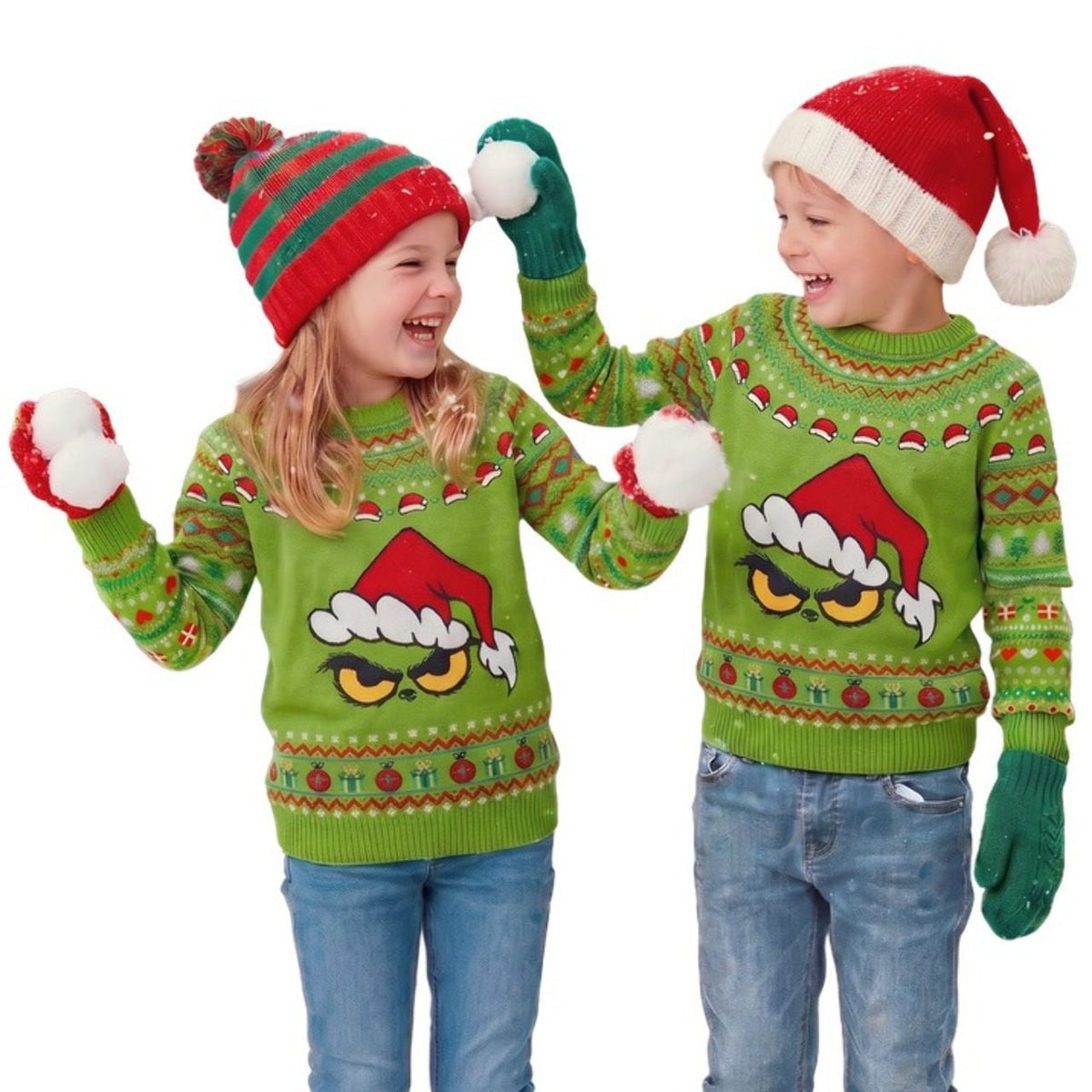 Maglione di Natale Grinch per bambini