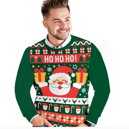 Maglione natalizio di Babbo Natale da uomo