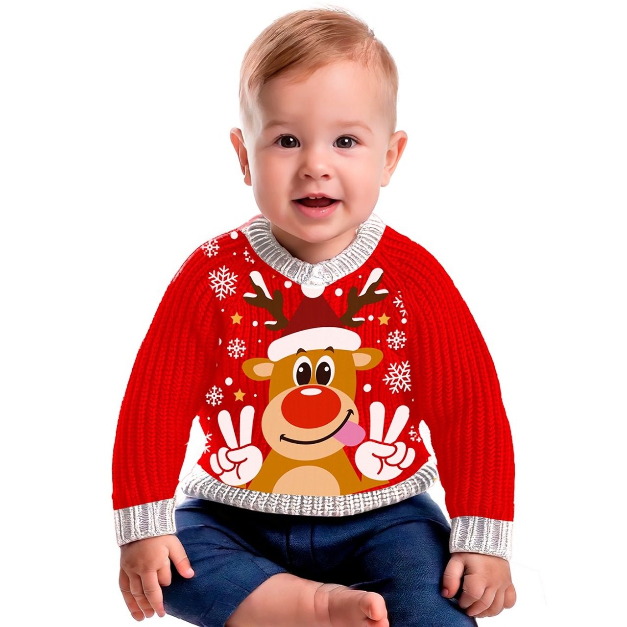 Maglione di Natale Renna per neonato