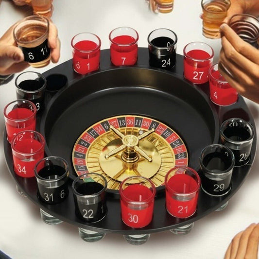 Gioco della roulette con shottini