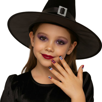 Kit da 12 Unghie Halloween Vampiri per bambini