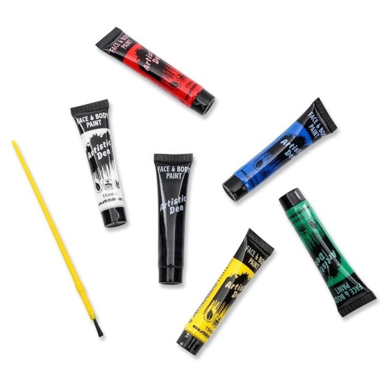Kit da 6 tubi di trucco e pennello