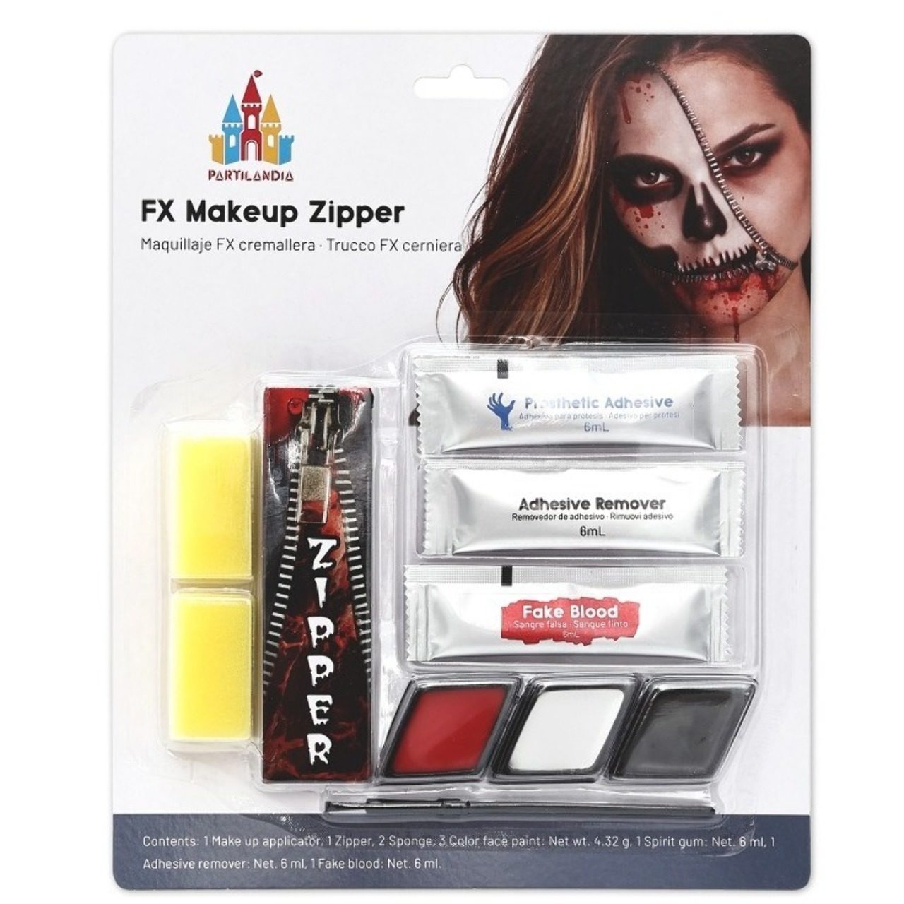 Kit Trucco Zombie Cerniera