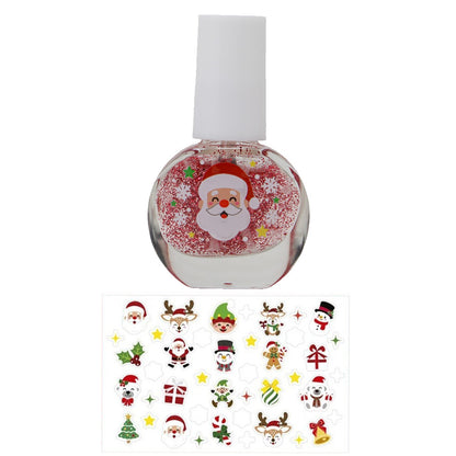 Kit di smalti per unghie e adesivi Natale