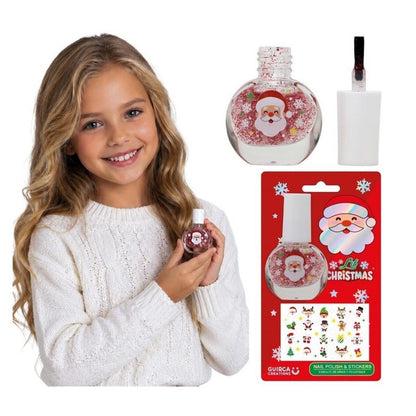 Kit di smalti per unghie e adesivi Natale