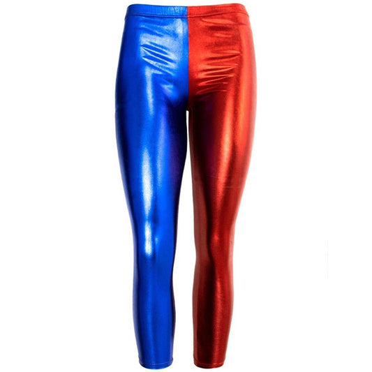 Leggings da Harley Quinn metallizzati