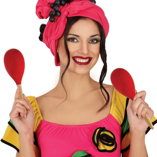 Maracas Rosse in Legno