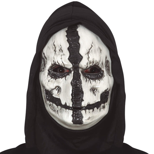 Maschera da killer con cappuccio