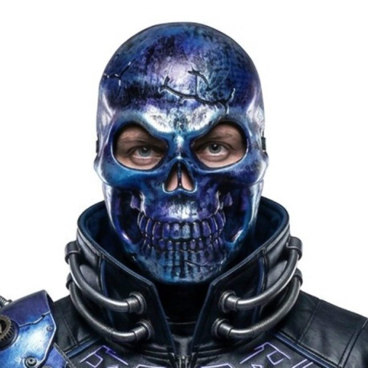 Maschera Teschio Blu