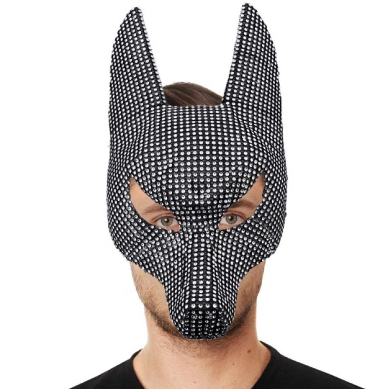 Maschera Egizia di Anubi con Diamanti