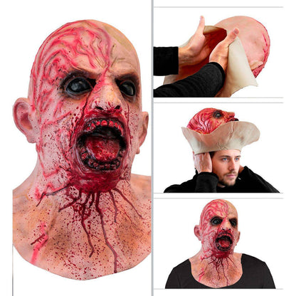 Maschera in lattice da Zombie Sanguinante con Collo