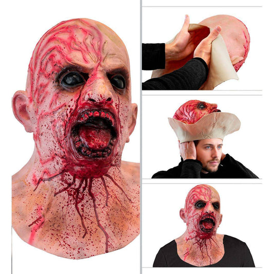 Maschera in lattice da Zombie Sanguinante con Collo