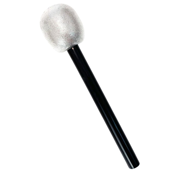 Garneck 6 Microfoni Glitter Argento – Accessori Per Feste In Costume, Carnevale E Cosplay, 26 Cm