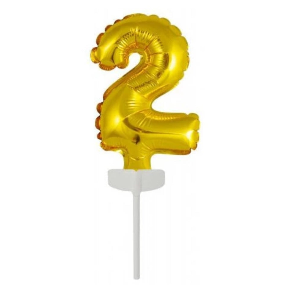 Mini Palloncino Numero 2 Dorato