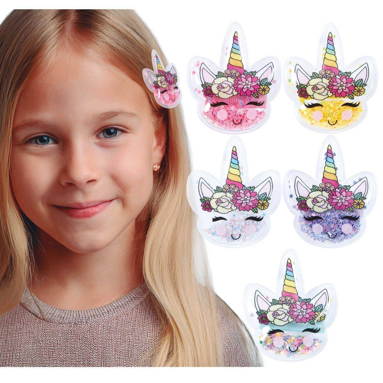 Confezione da 12 mollette unicorno 