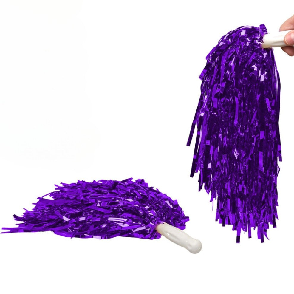 Pack 2 Pon Pon Viola Metalizzati