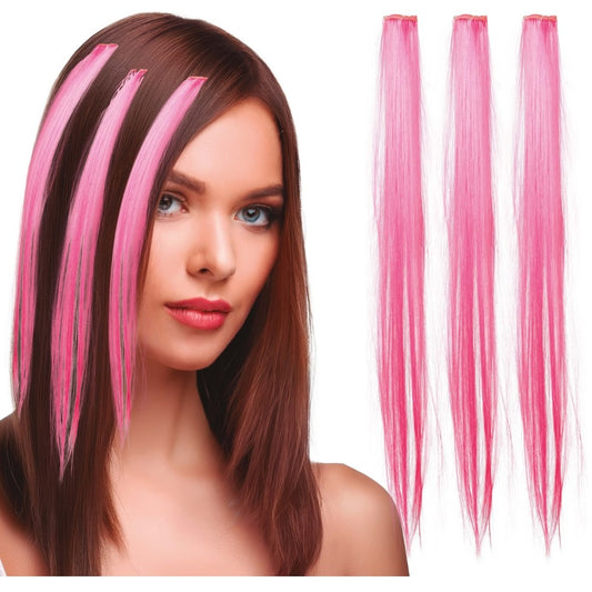 Pack di 3 Ciocche Rosa