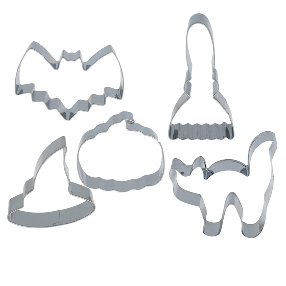 Pack di 5 Stampi Metallici per Biscotti Halloween