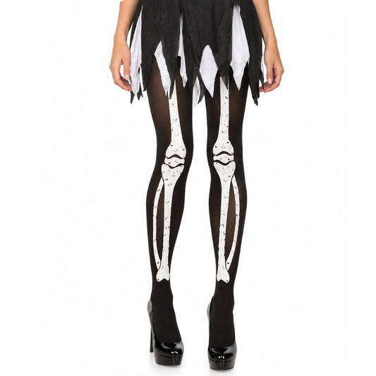 Collant da scheletro nero