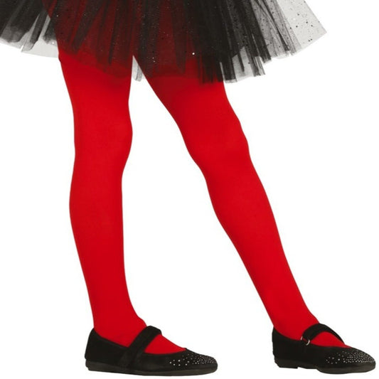 Collant rosso basic per bambini