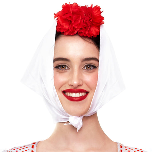 Fazzoletto Contadina Bianco