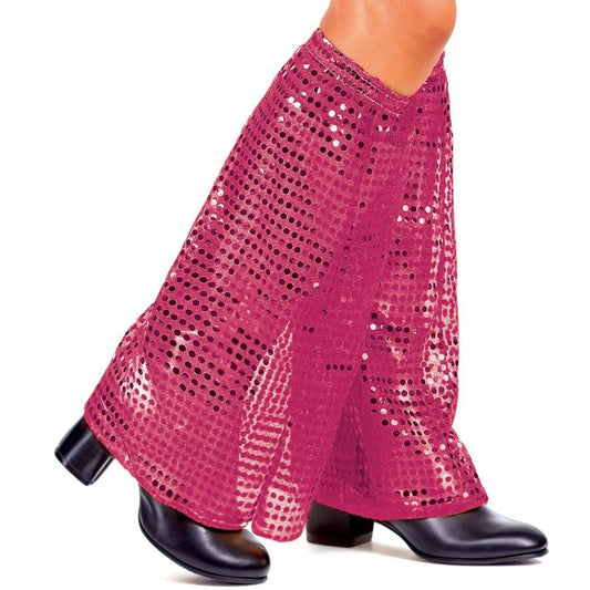 Pantaloni a zampa d’elefante disco fucsia