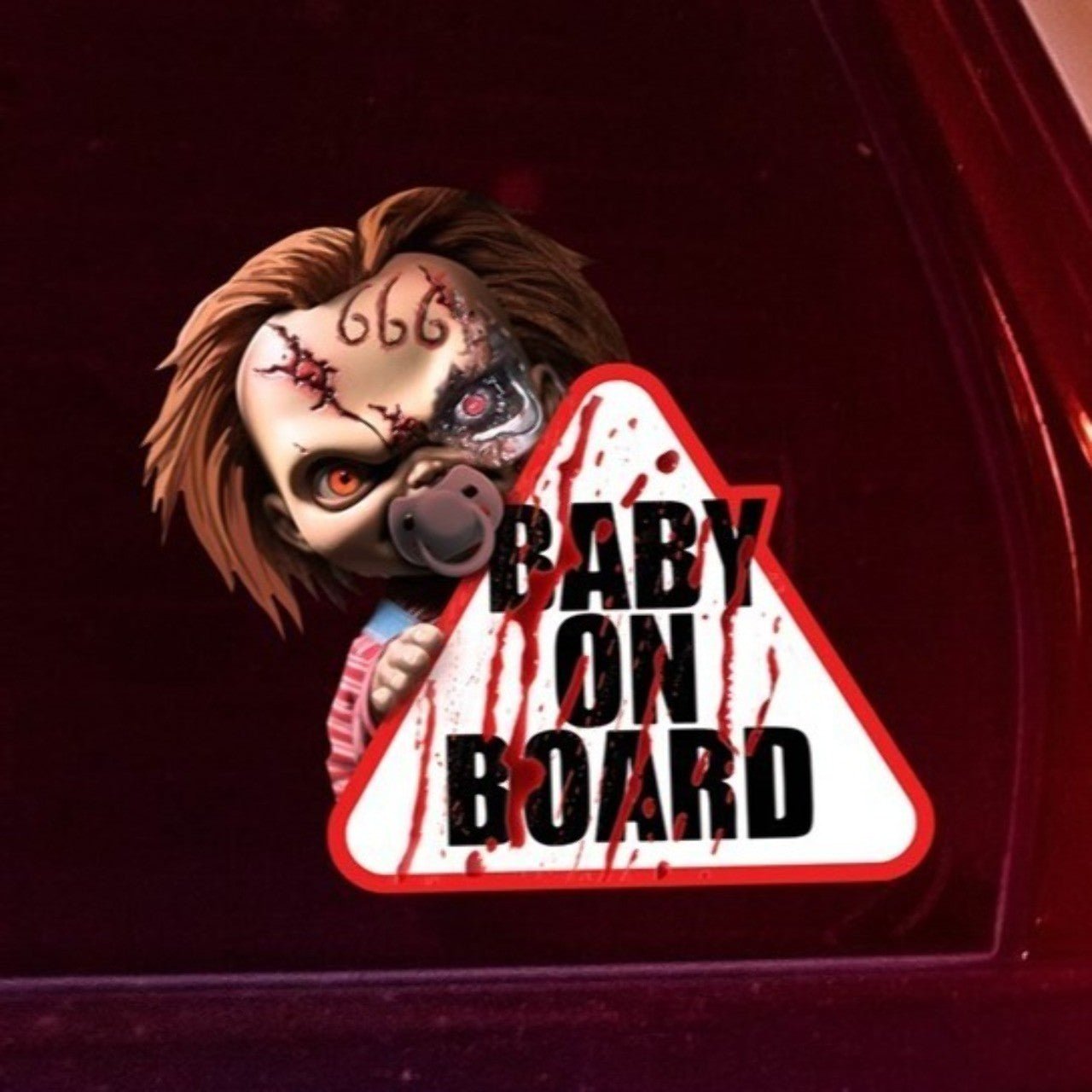 Adesivo 'Baby on Board' Chucky