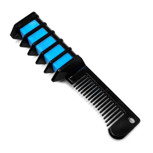 Pettine con gessetto azzurro chiaro per capelli