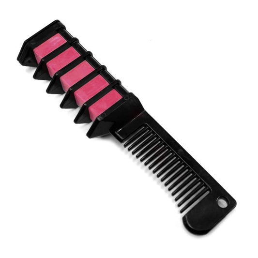 Pettine con gessetto rosa per capelli