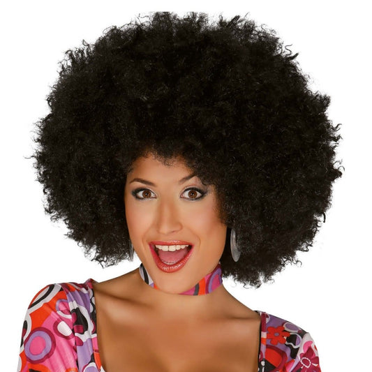 Parrucca Afro Nera